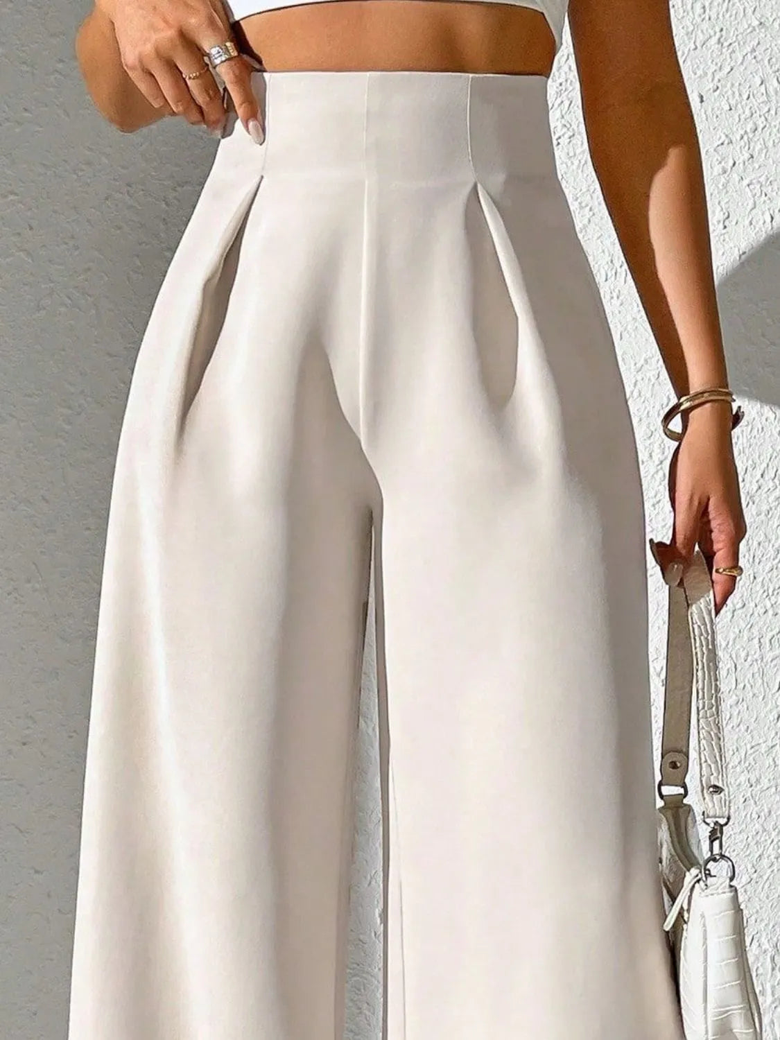 Wide-Leg High-Waist Pants