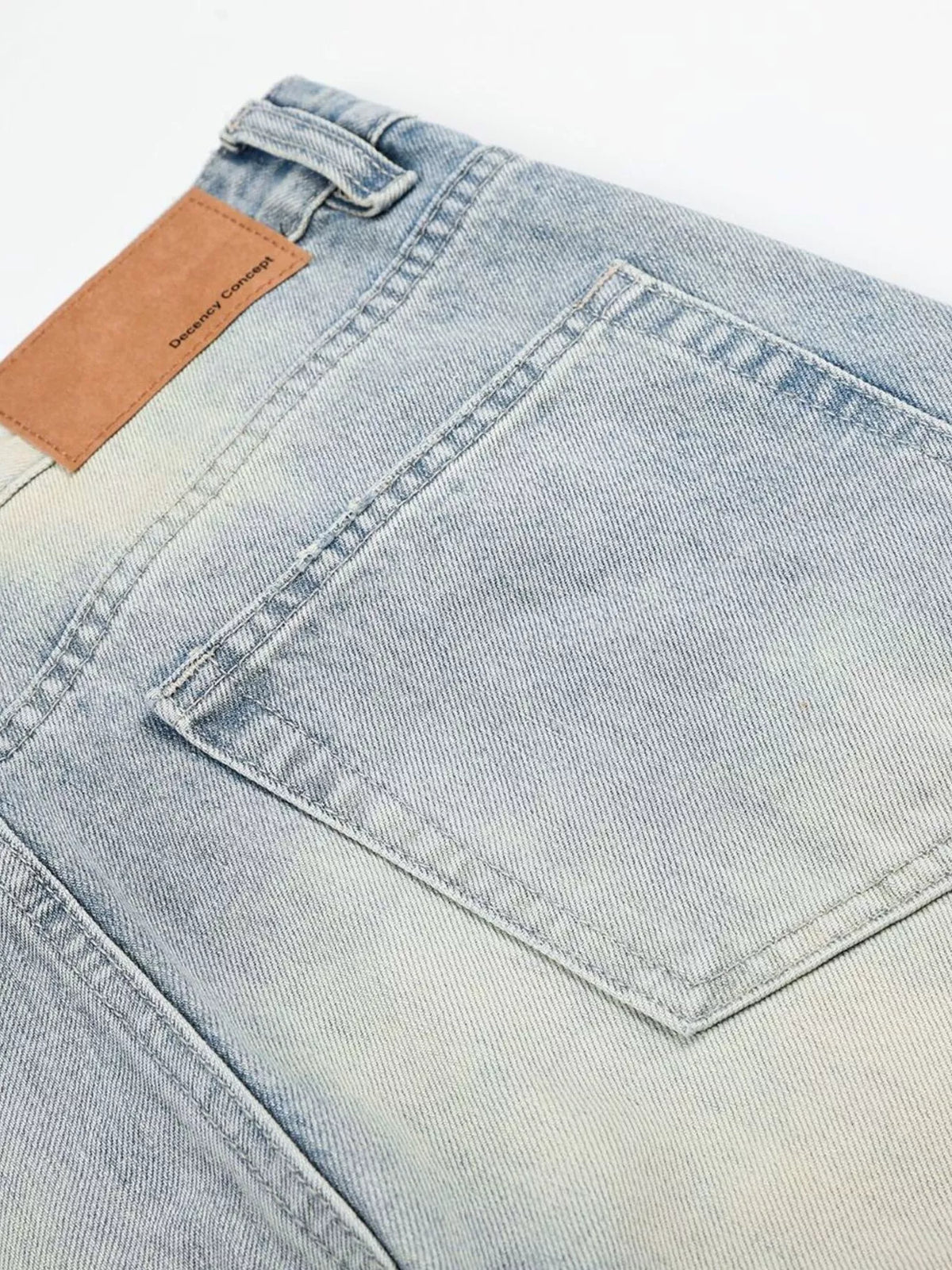 High-Waisted Button-Fly Wide-Leg Jeans in Blue by TrendMaster