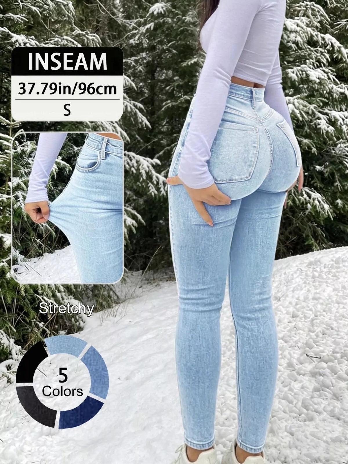 High-Waisted Skinny Jeans