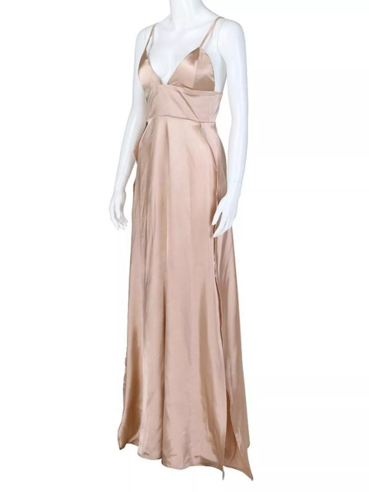 High-Slit Spaghetti Strap Maxi Dress