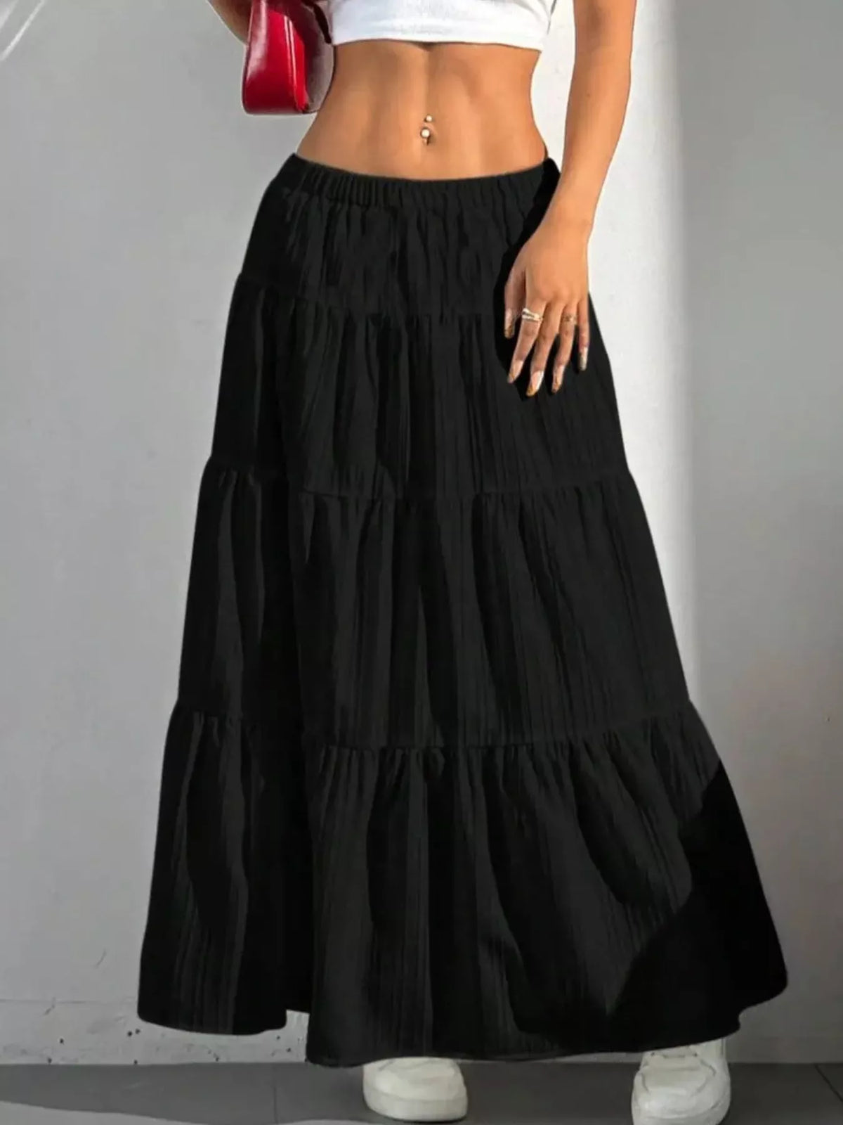 Tiered Maxi Skirt