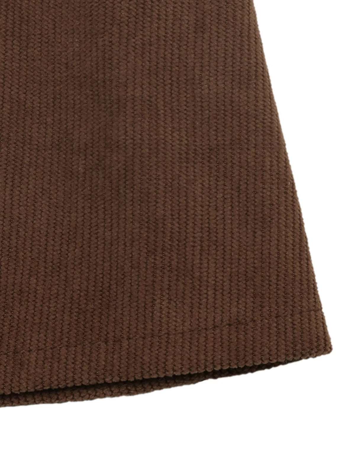 Corduroy Button-Down Maxi Dress in Coffee Brown