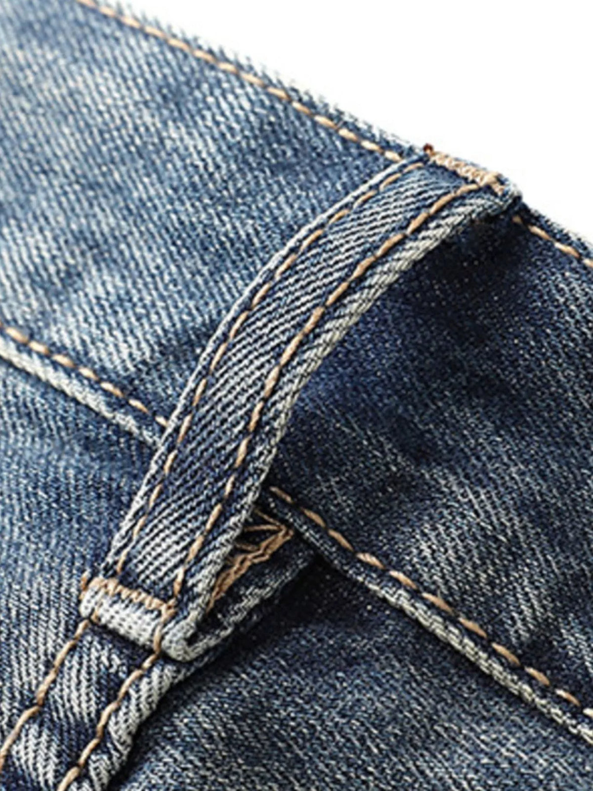 Distressed Loose-Fit Jeans in Blue by Fine Tune