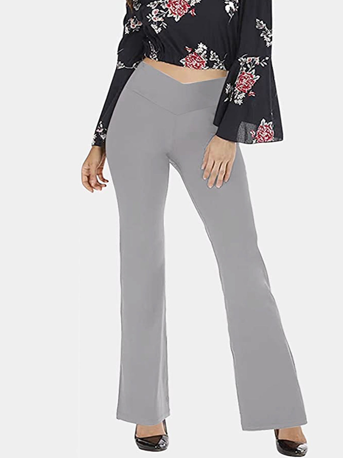 V-Waist Bootcut Pants