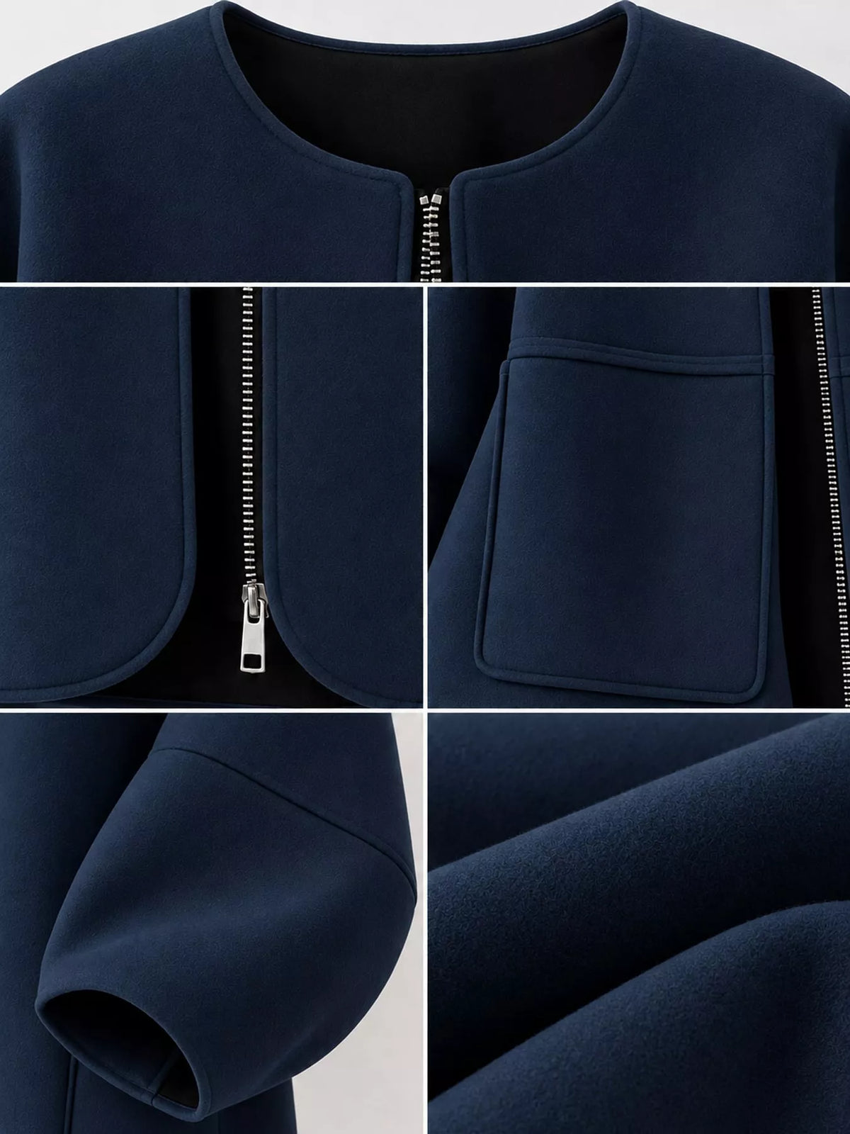 Minimalist Oversized Scuba-Style Coat
