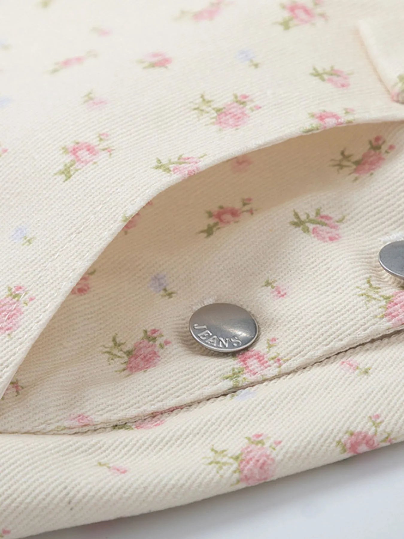 Floral Print Square Neck Overall Dress in Beige