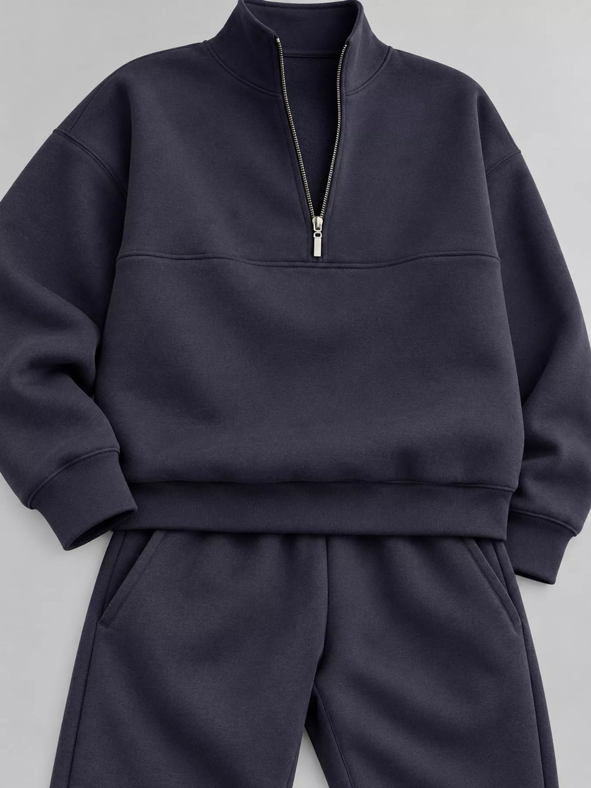 Half-Zip Sweatshirt and Joggers Set