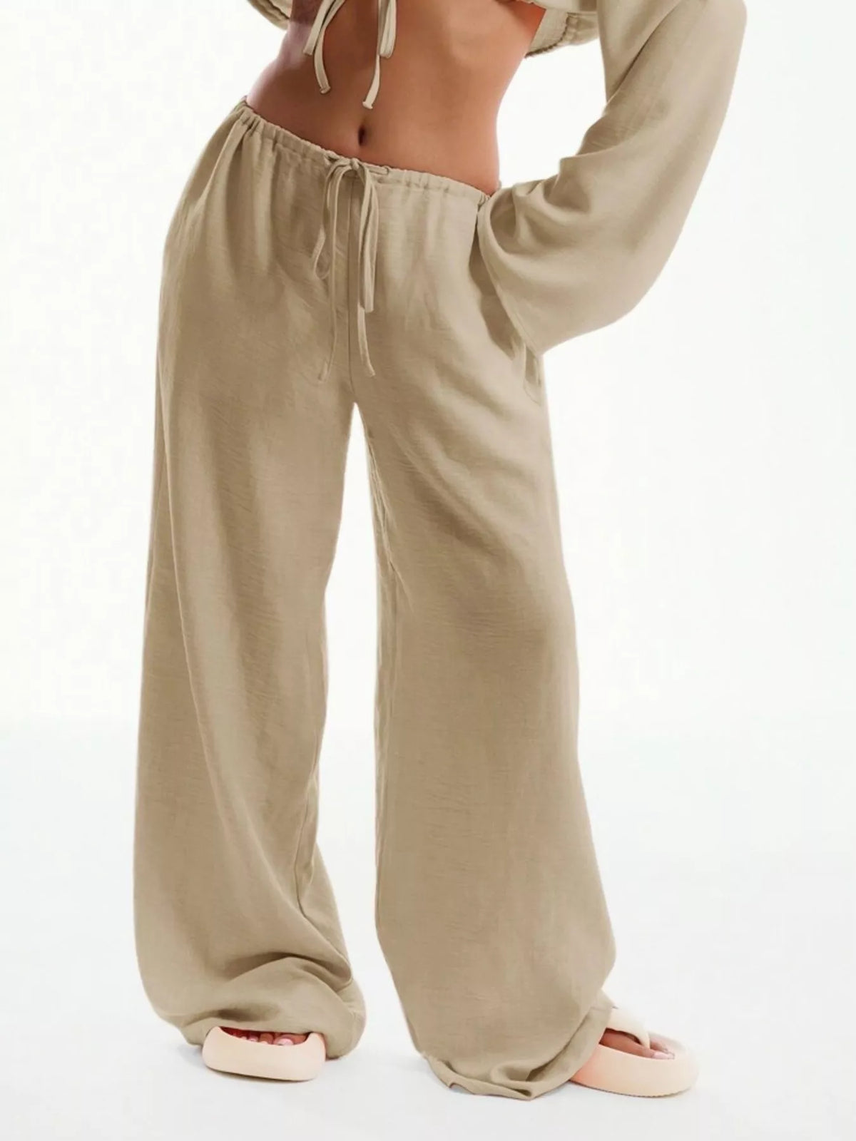 Essential Wide Leg Drawstring Pants