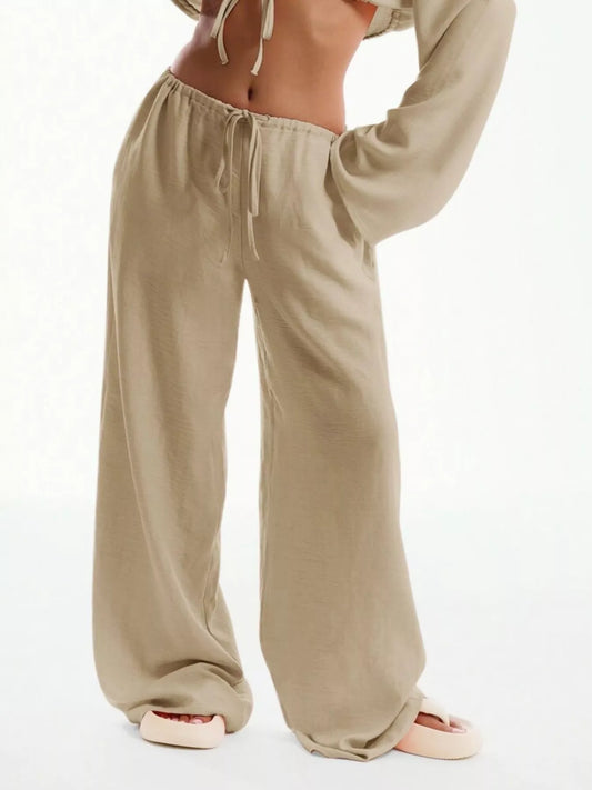 Essential Wide Leg Drawstring Pants