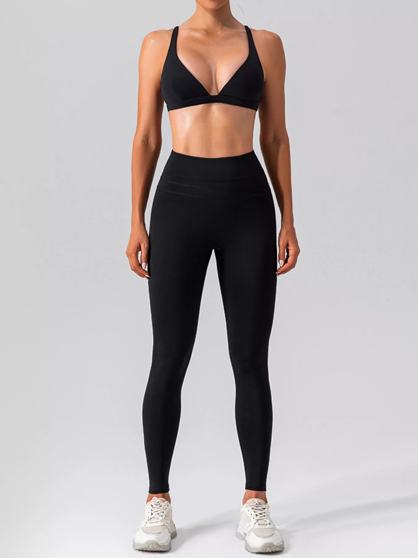 V-Neck Tank and Seamless Pants Active Set
