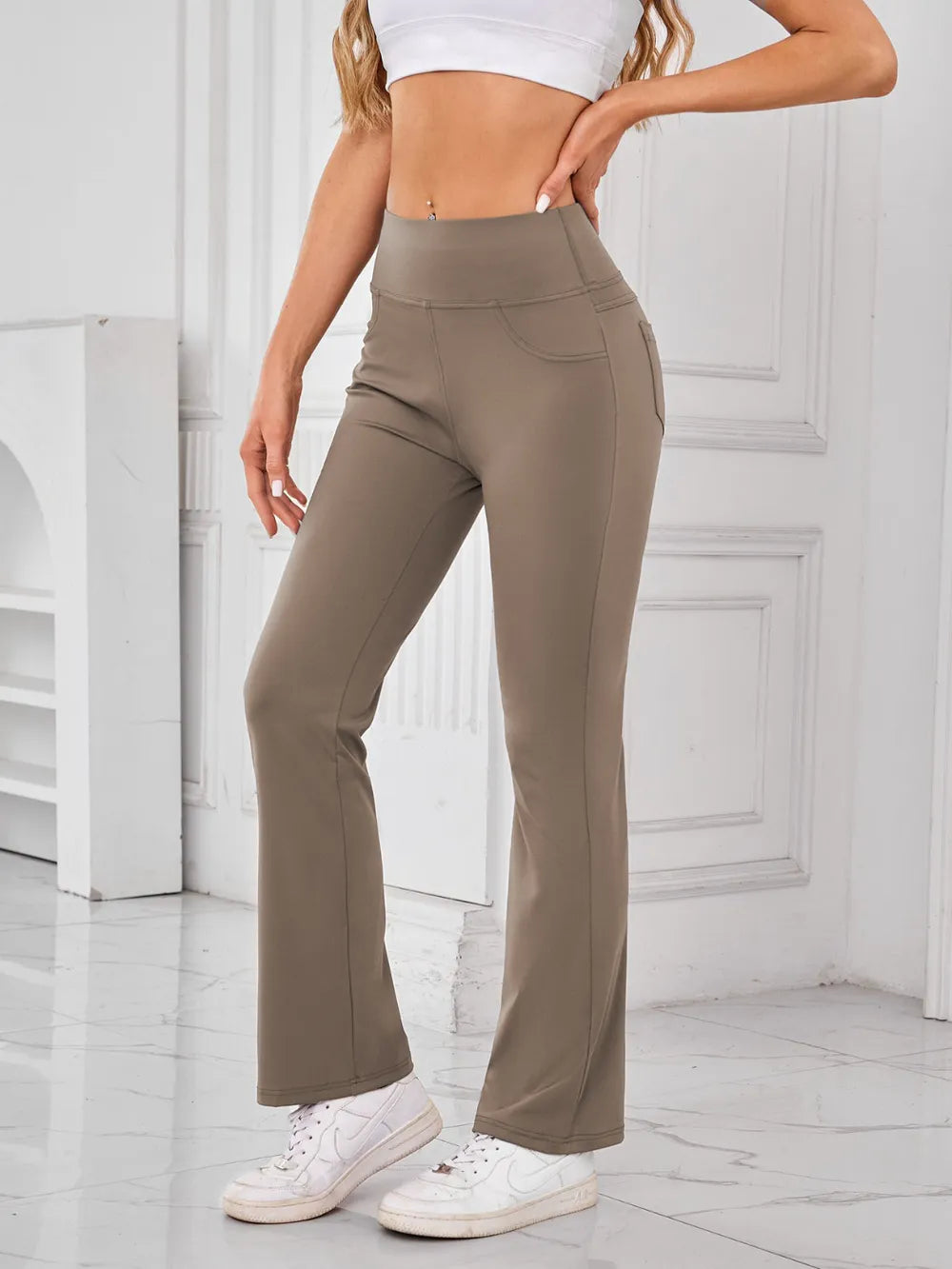 High Waist Active Pants with Pockets