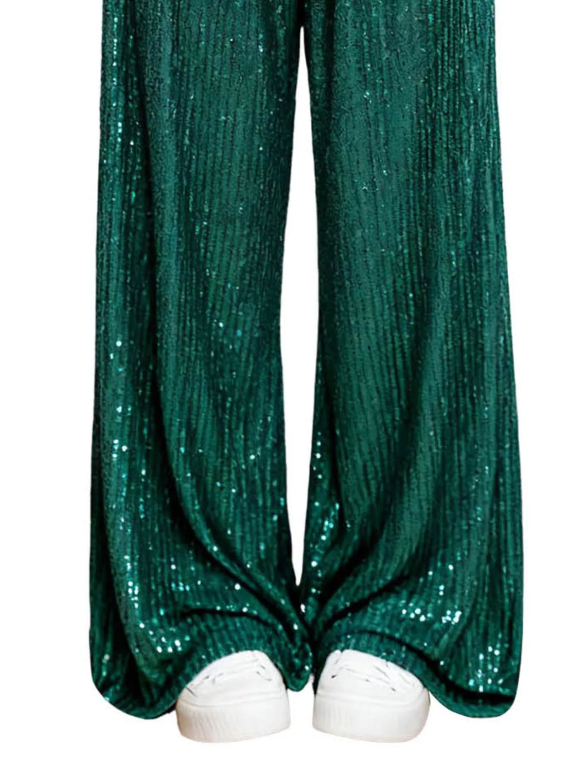 Sequin Wide-Leg Pants