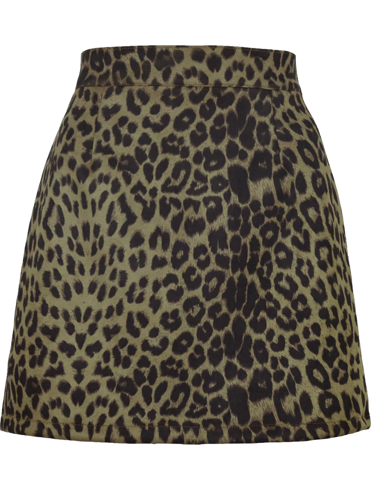 High-Waisted Slit Skirt