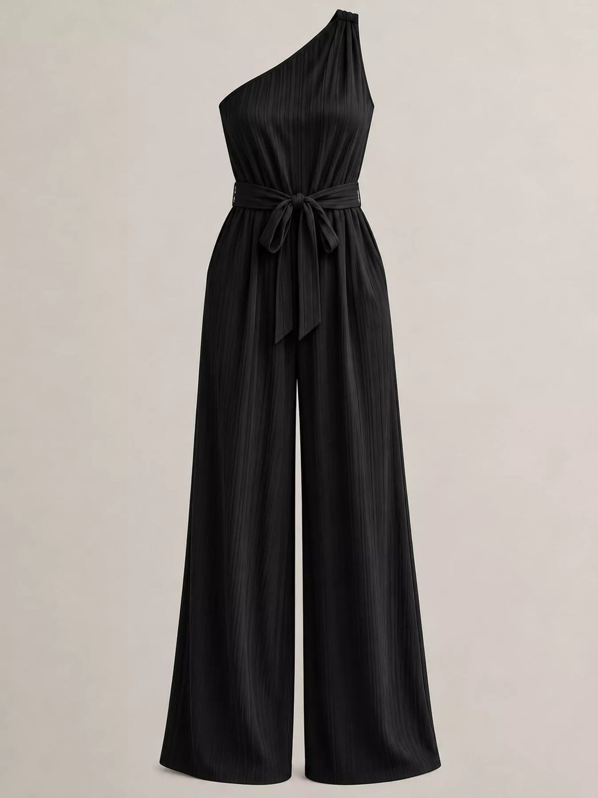 One-Shoulder Wide-Leg Jumpsuit