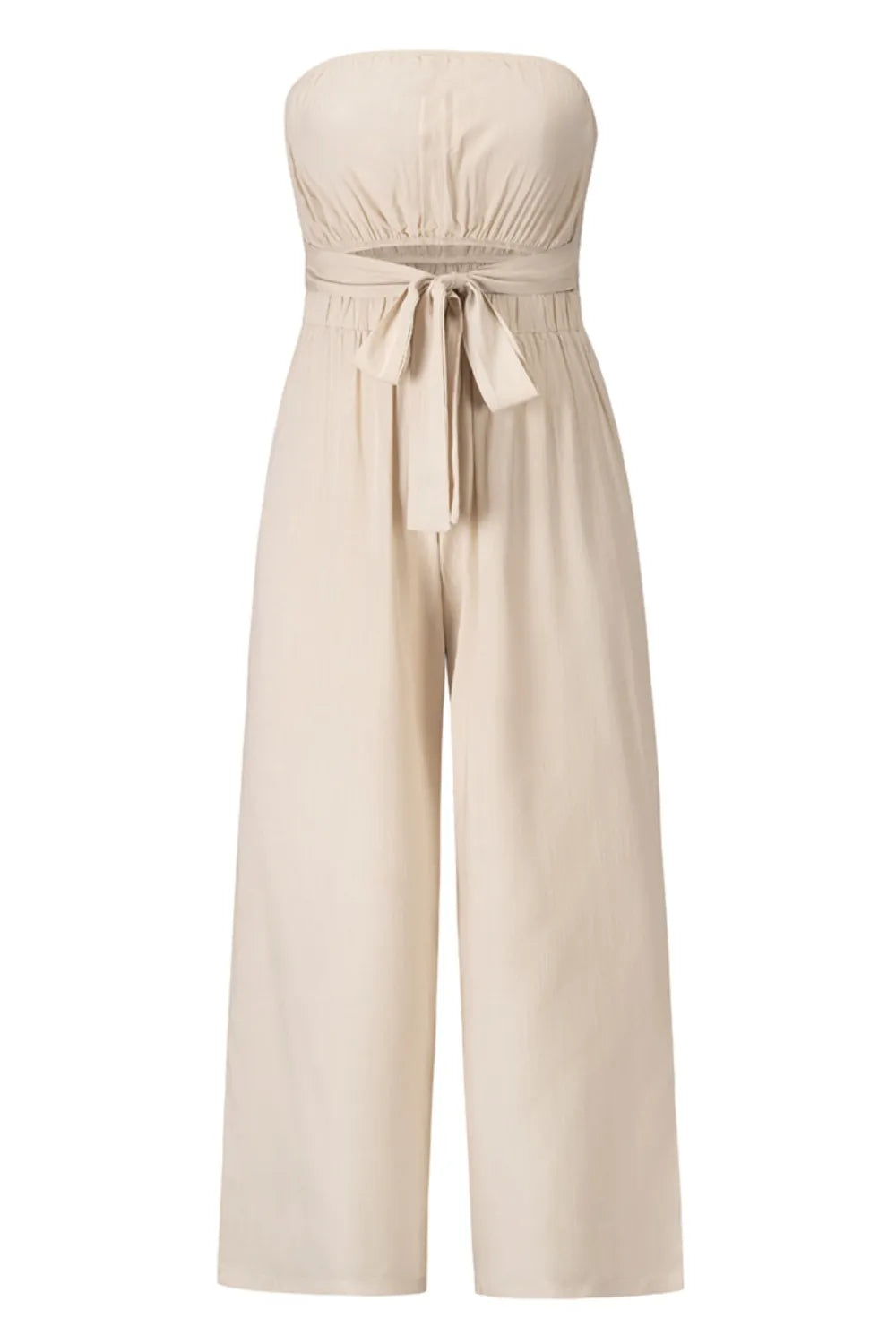 Cutout Tube Wide Leg Jumpsuit