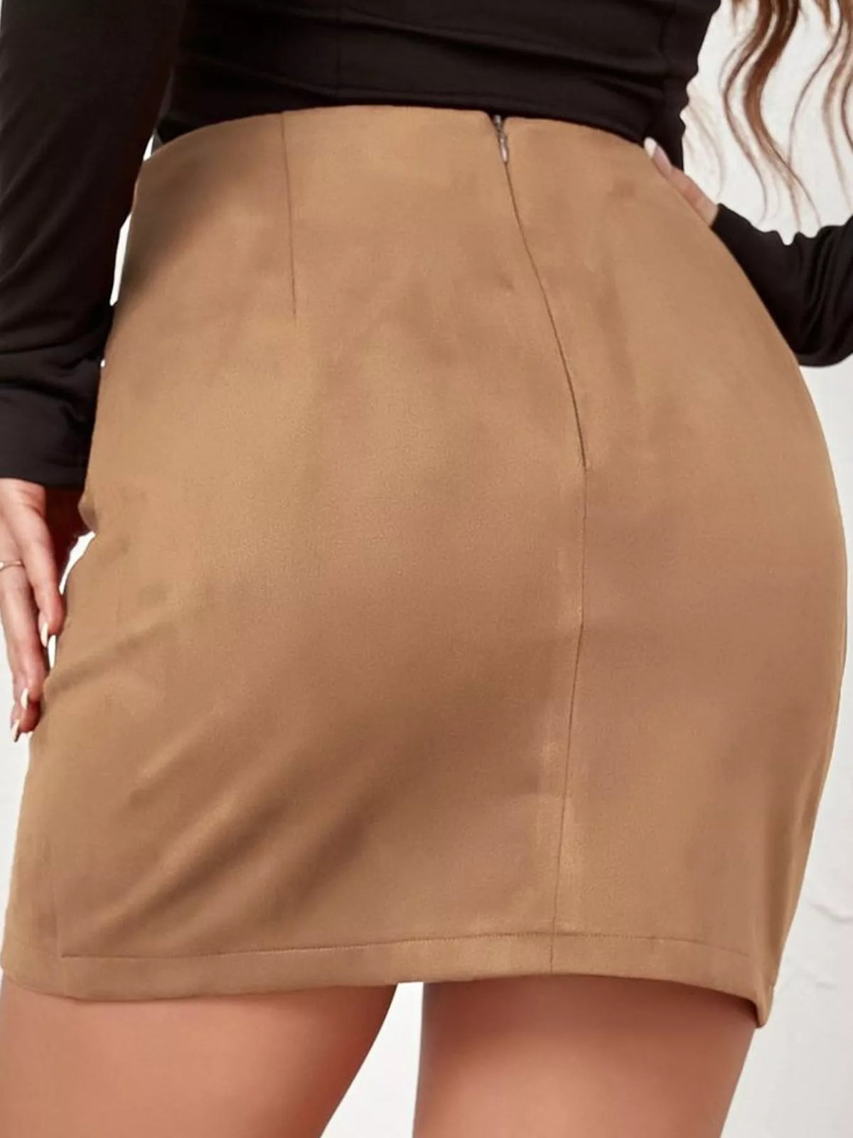 Ruched Mini Skirt