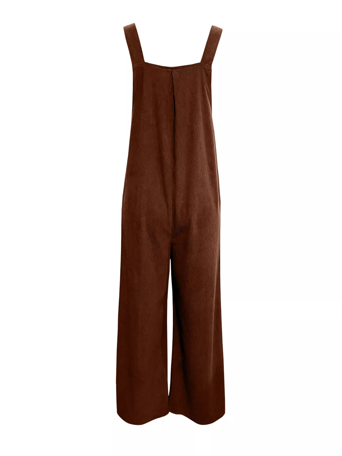 Front Ruched Wide-Leg Jumpsuit