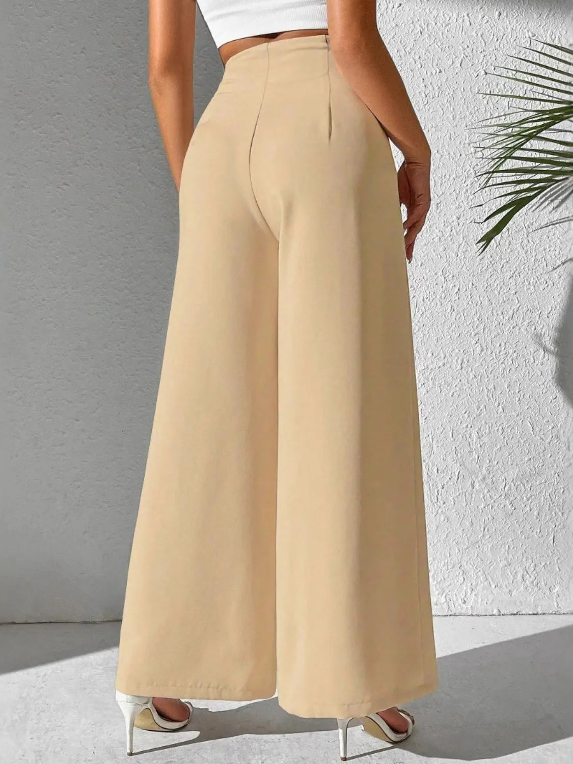 Wide-Leg High-Waist Pants