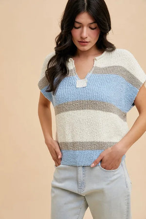 IVORY/DENIM BLUE