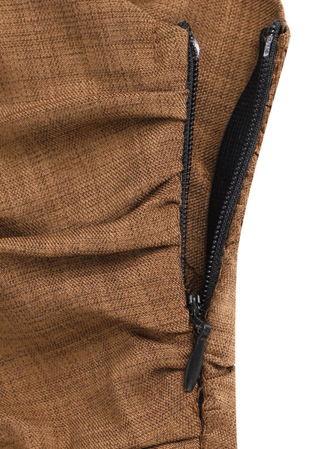 One-Shoulder Wide Leg Jumpsuit in Brown