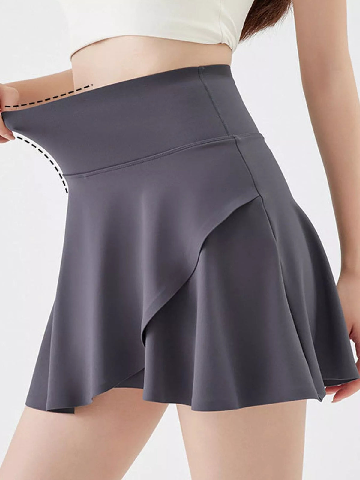 Quick-Dry High-Waisted Athletic Skirt
