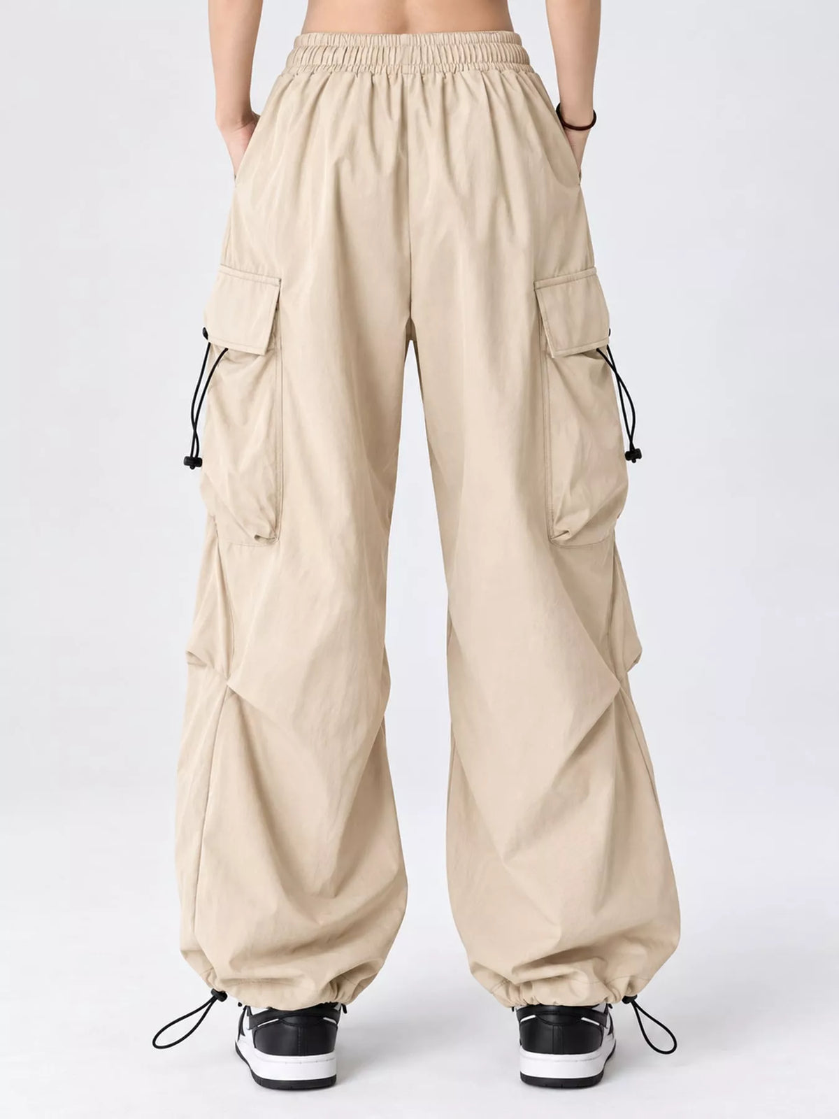 Oversized Drawstring Cargo Pants