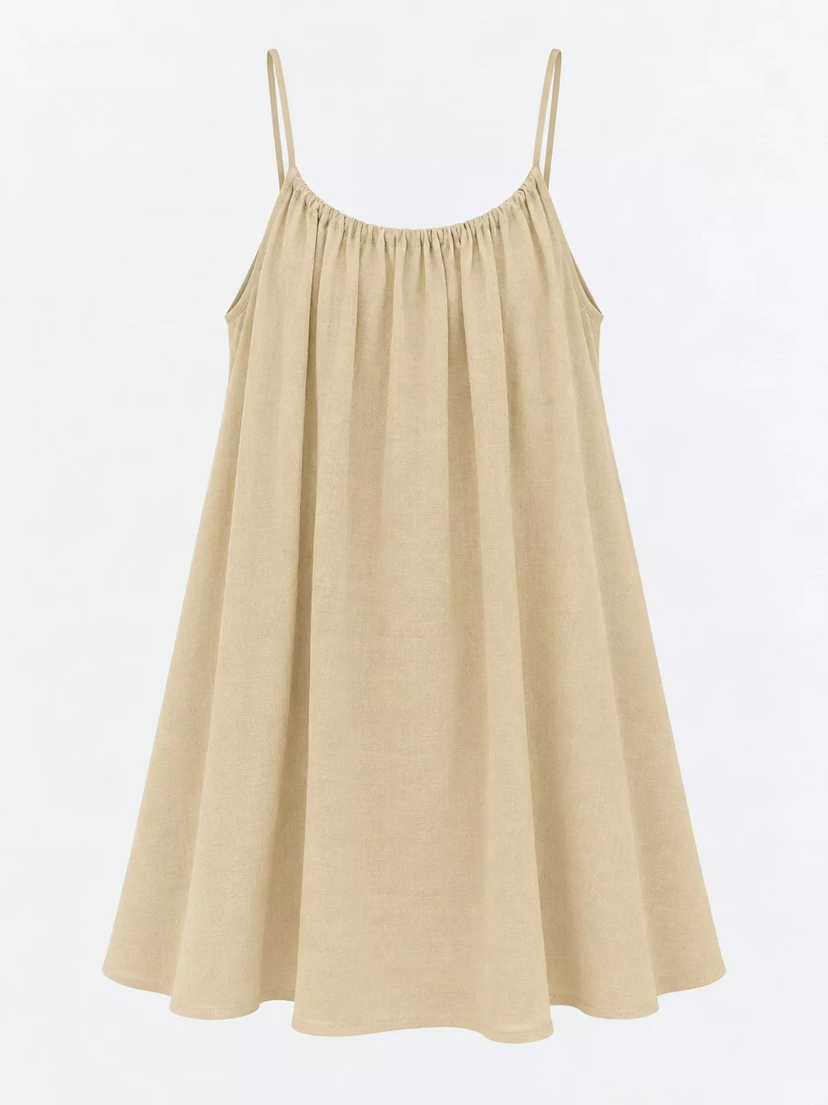 Backless Spaghetti Strap A-Line Mini Dress