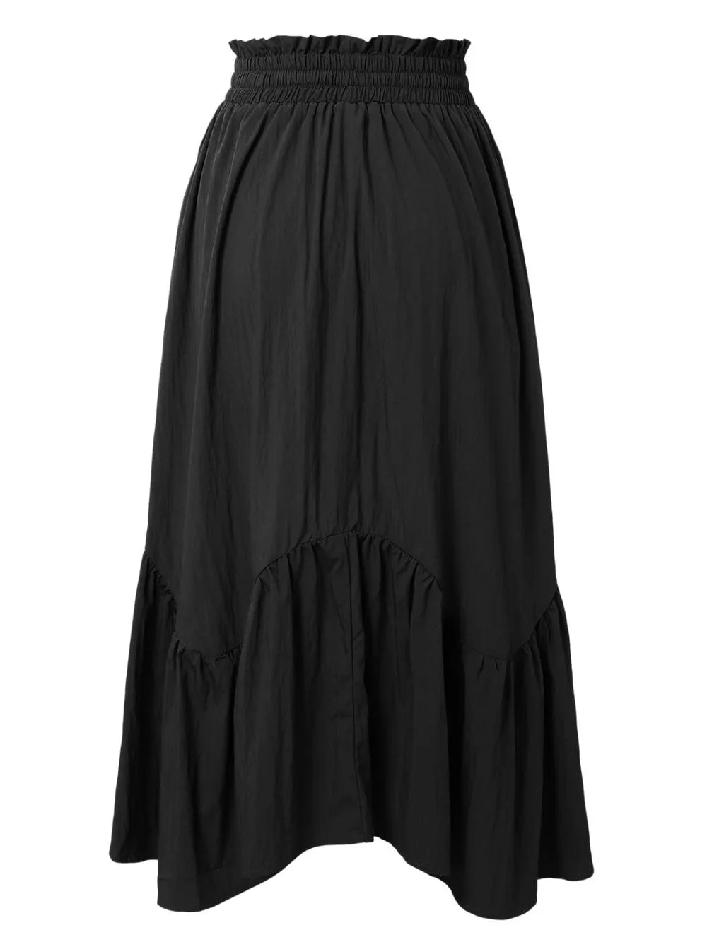 Smocked Waist Ruched Skirt by K&L