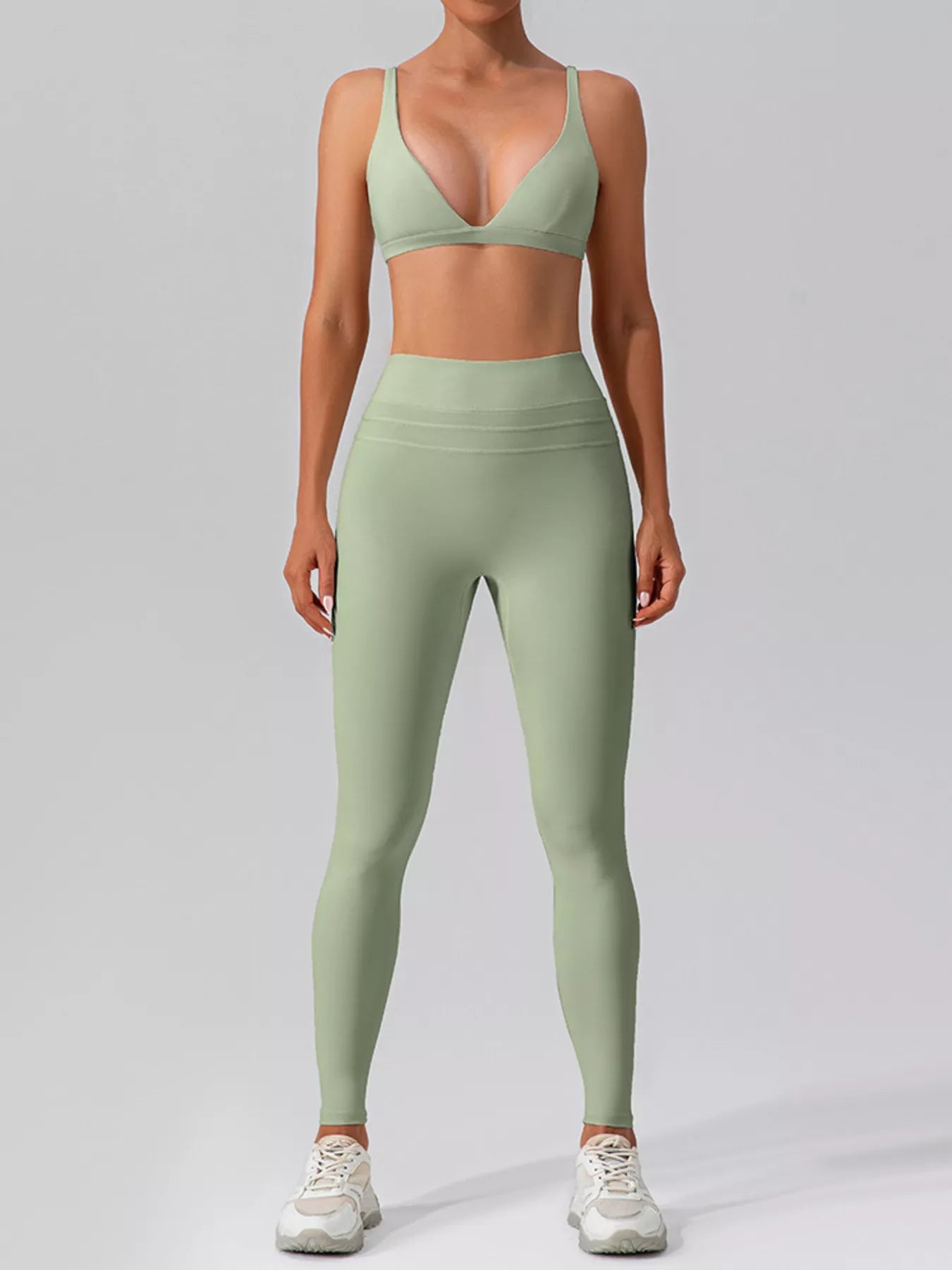 V-Neck Tank and Seamless Pants Active Set