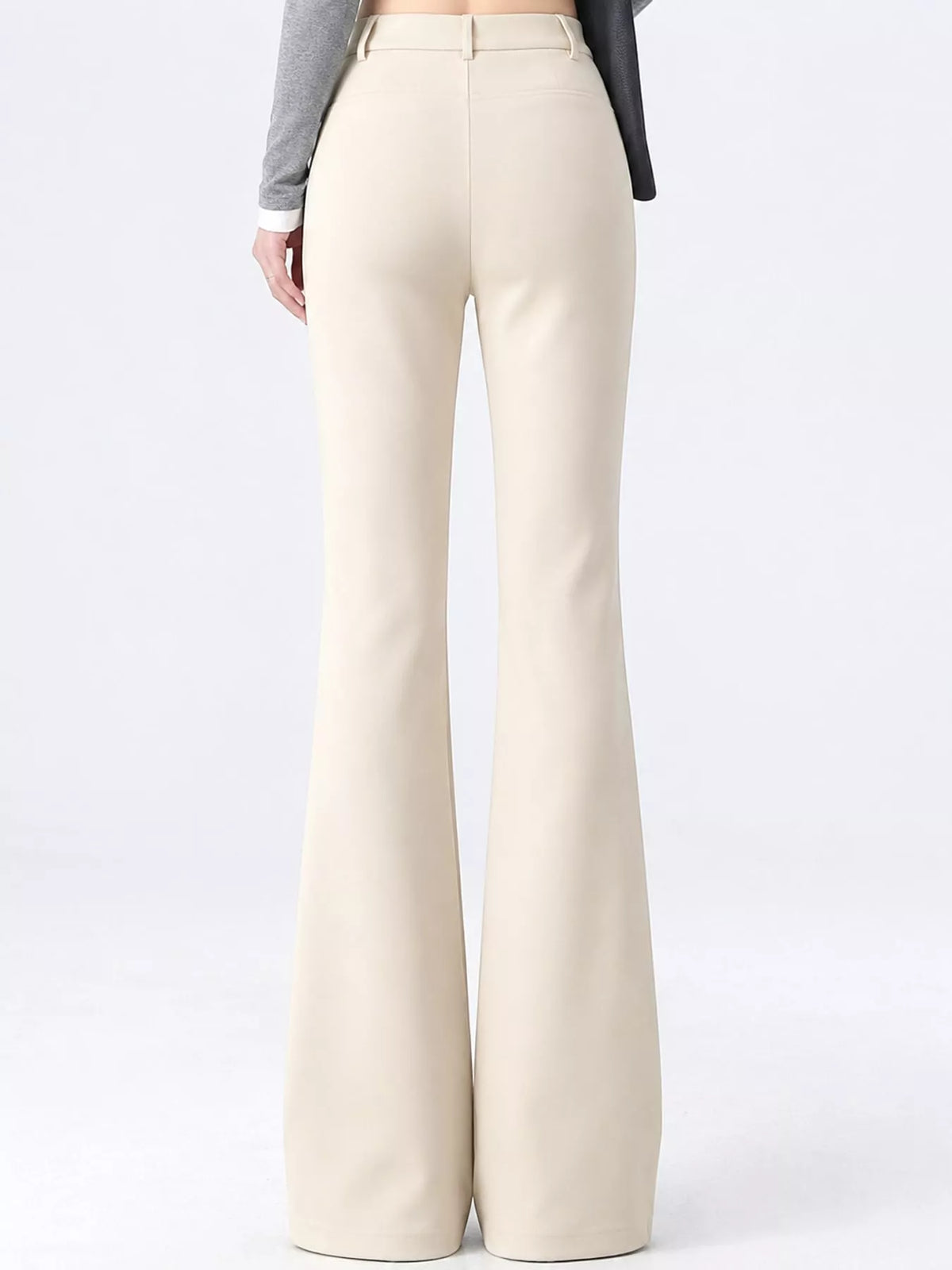 High-Waisted Straight-Leg Pants, Plus Size
