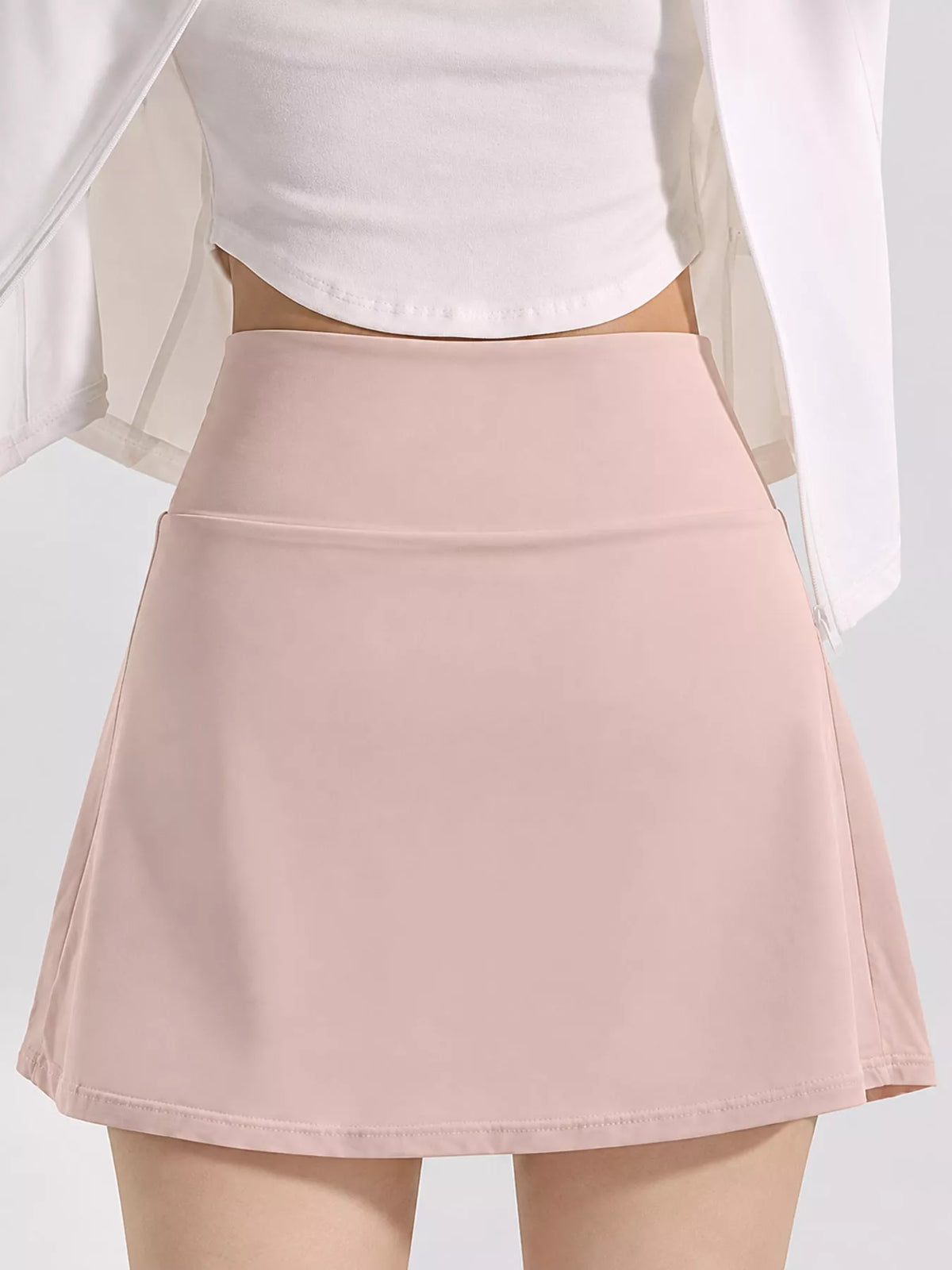 High-Waisted Pleated Active Skirt