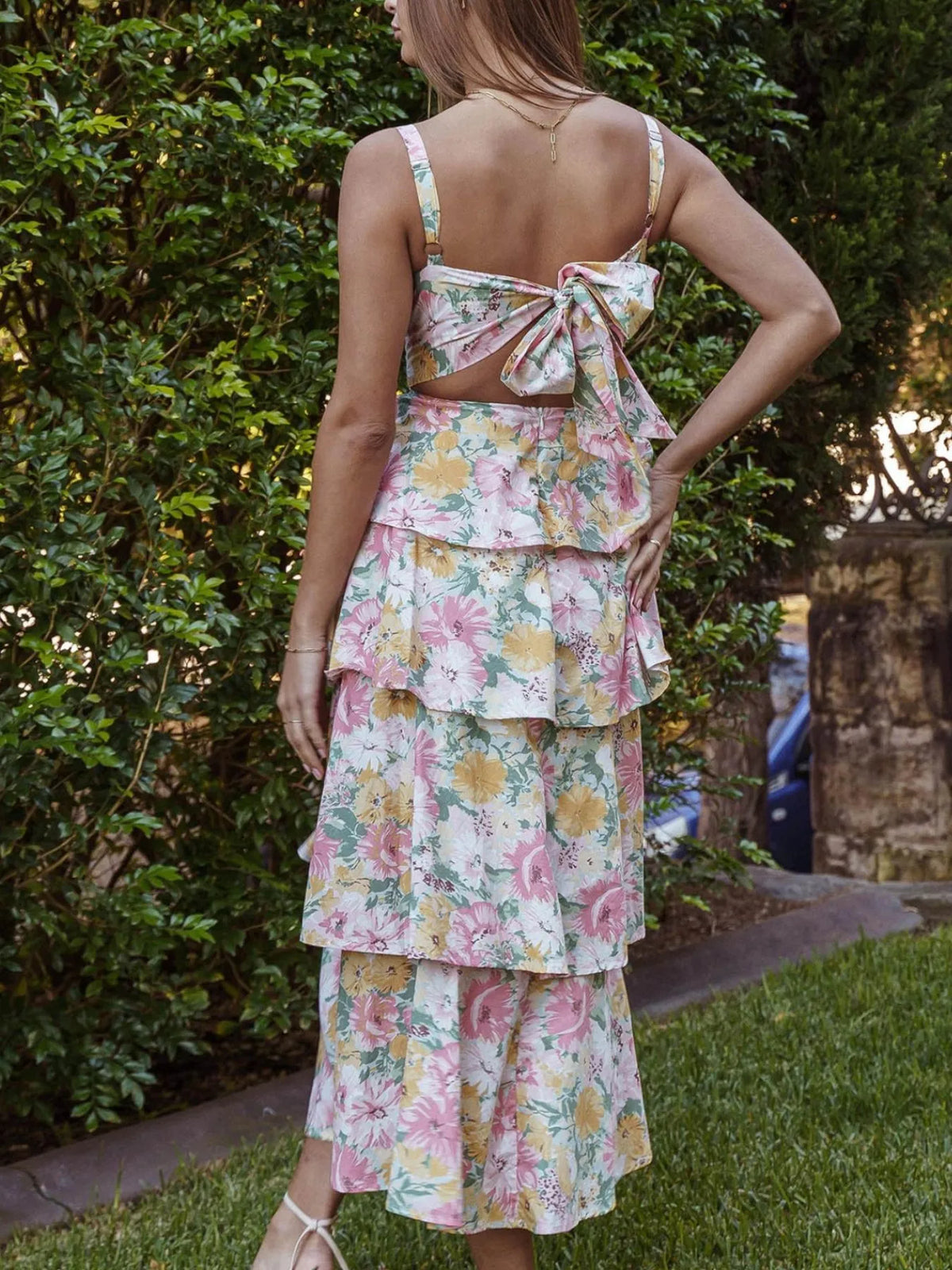 Floral Ruffle Tiered Maxi Dress