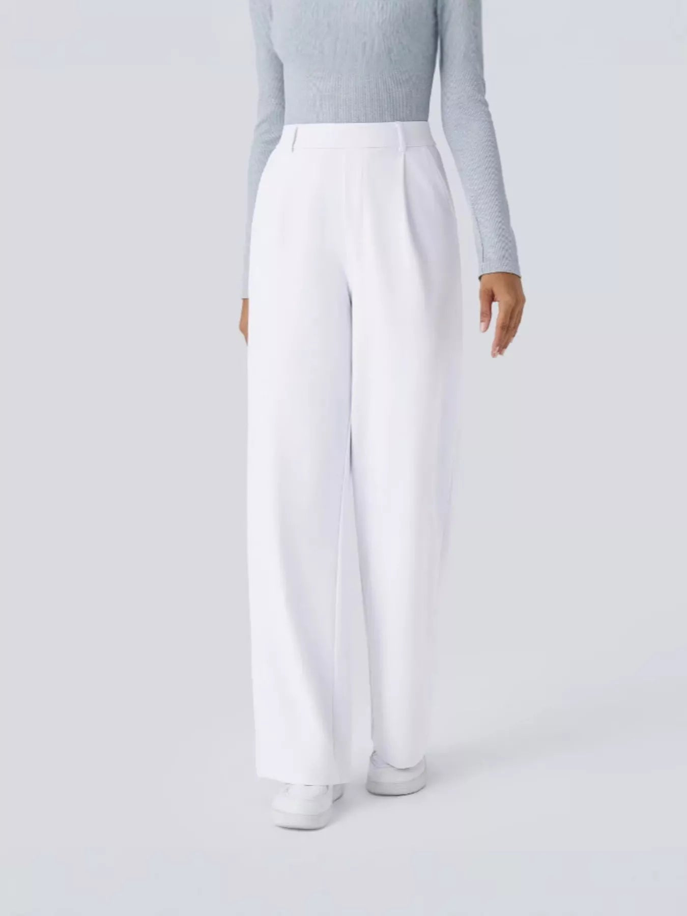 Pocketed Wide Leg Pants