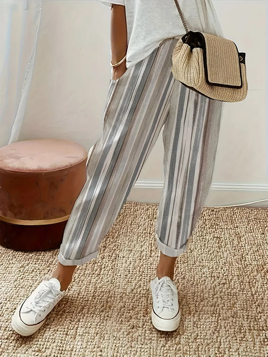 Striped Pants with Pockets in Dust Storm