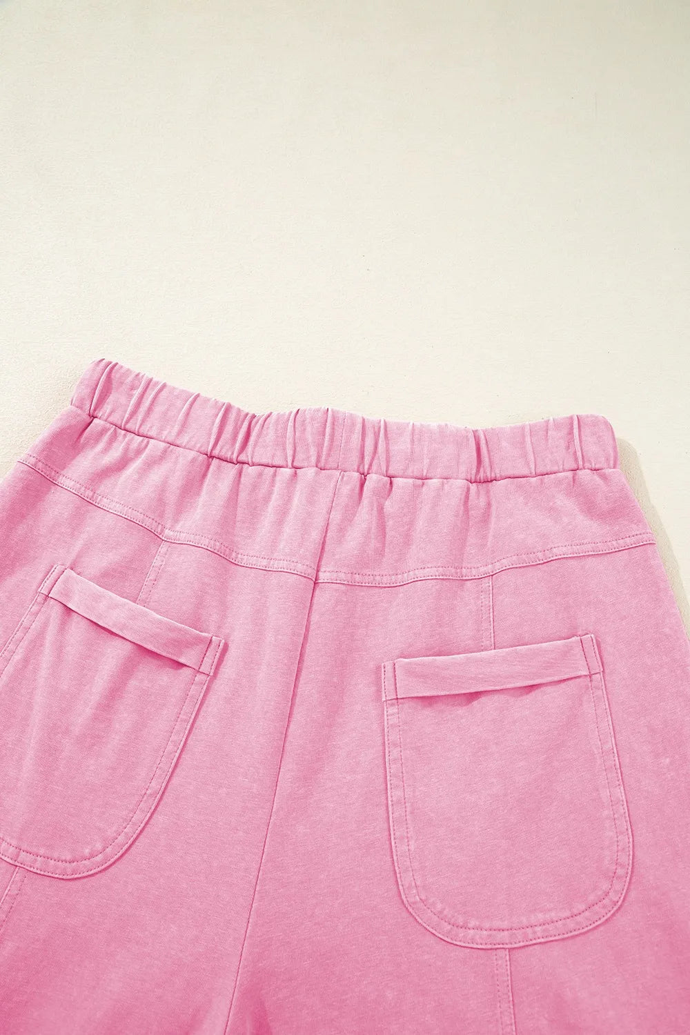 Mineral Wash High-Waist Wide Leg Cargo Pants