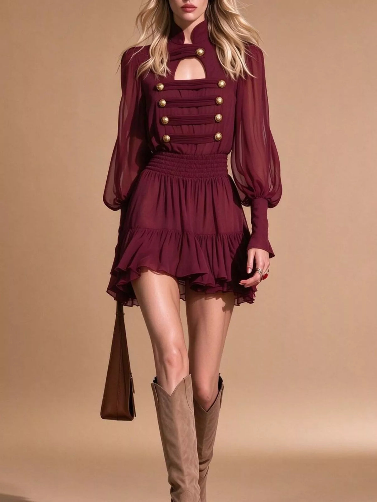 Cami Dress and Chiffon Mini Dress Set