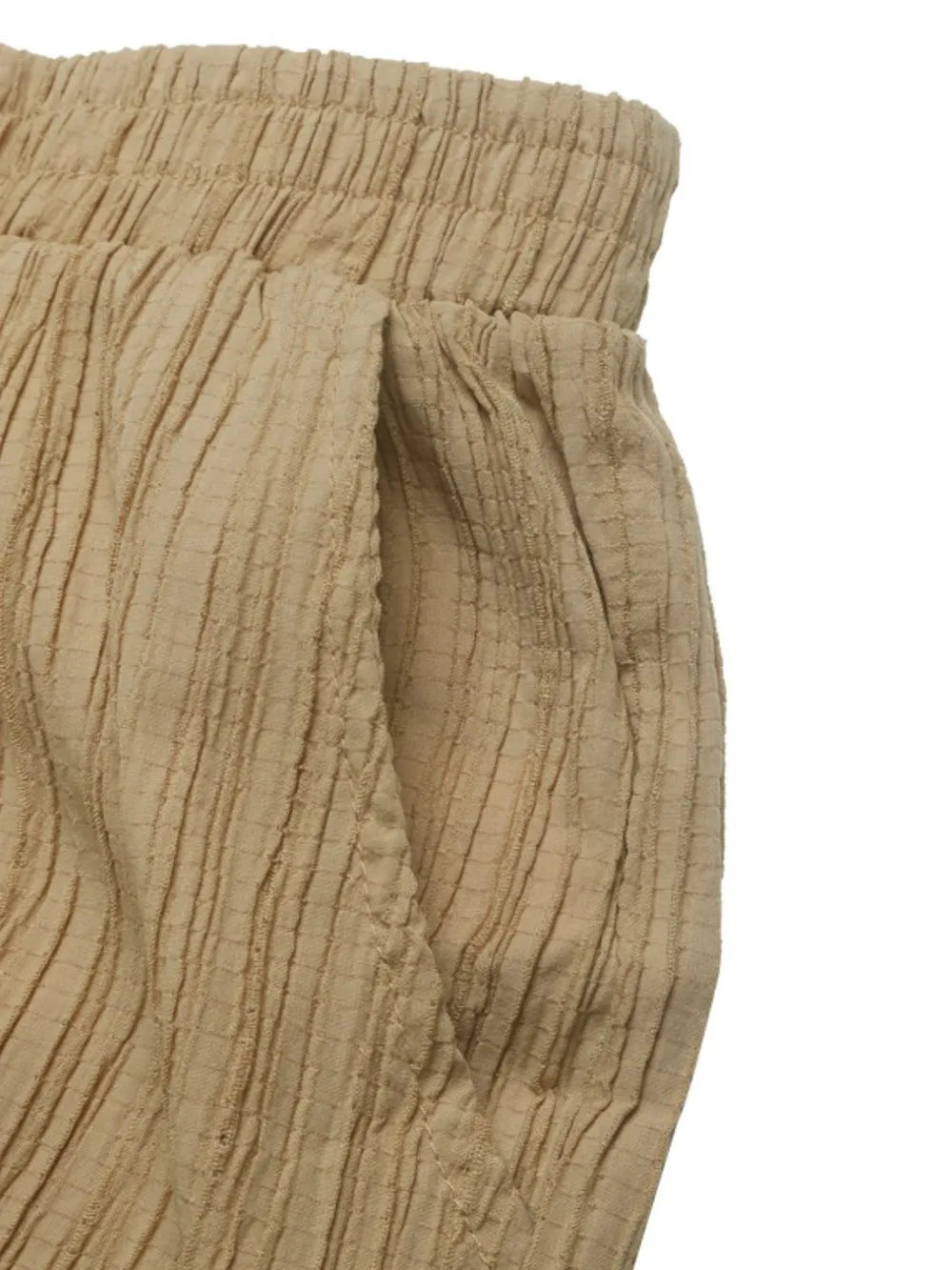 Textured High-Waist Joggers