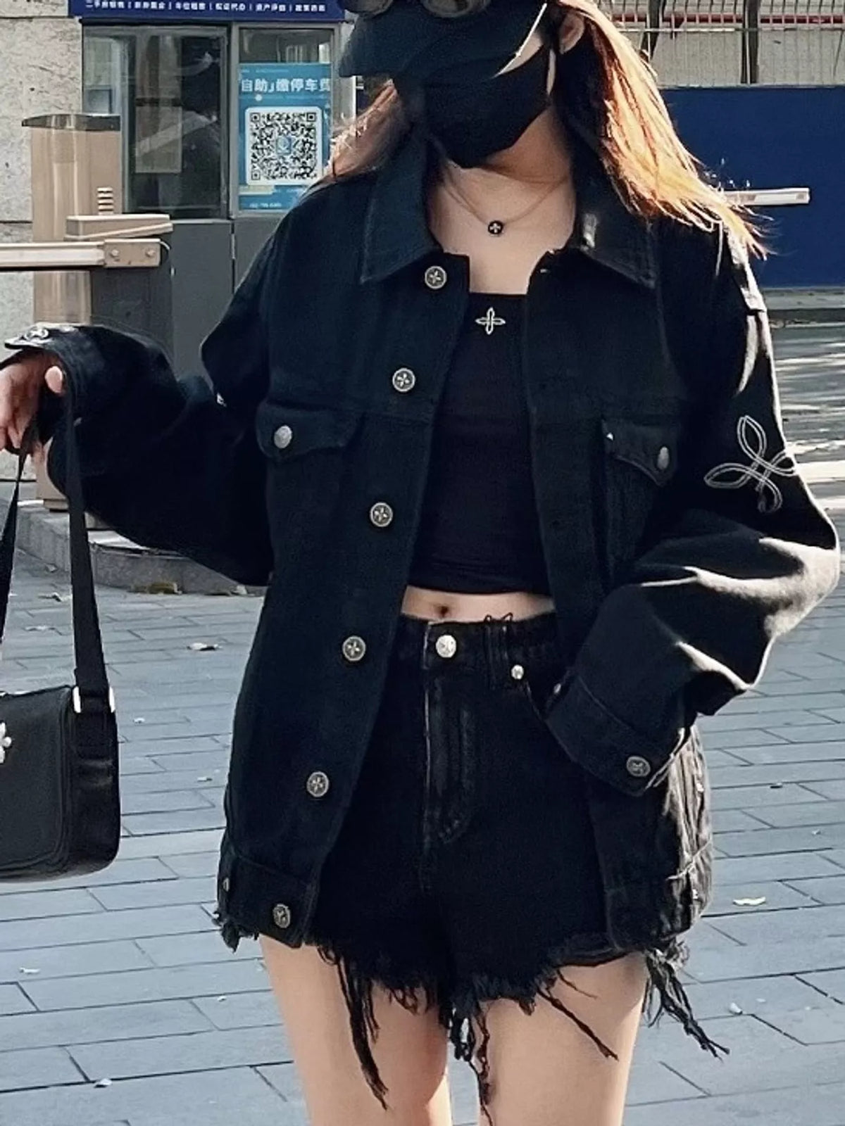 Oversized Button-Up Denim Jacket