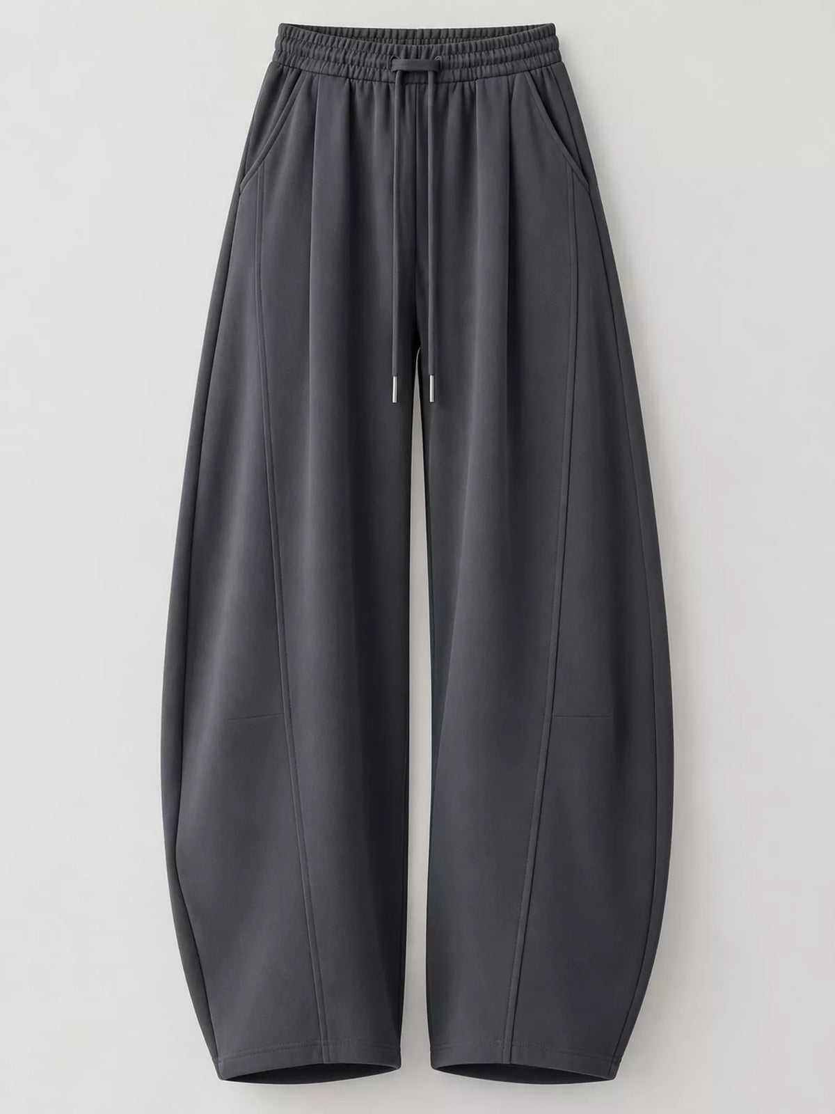 Loose-Fit Wide-Leg Drawstring Sweatpants