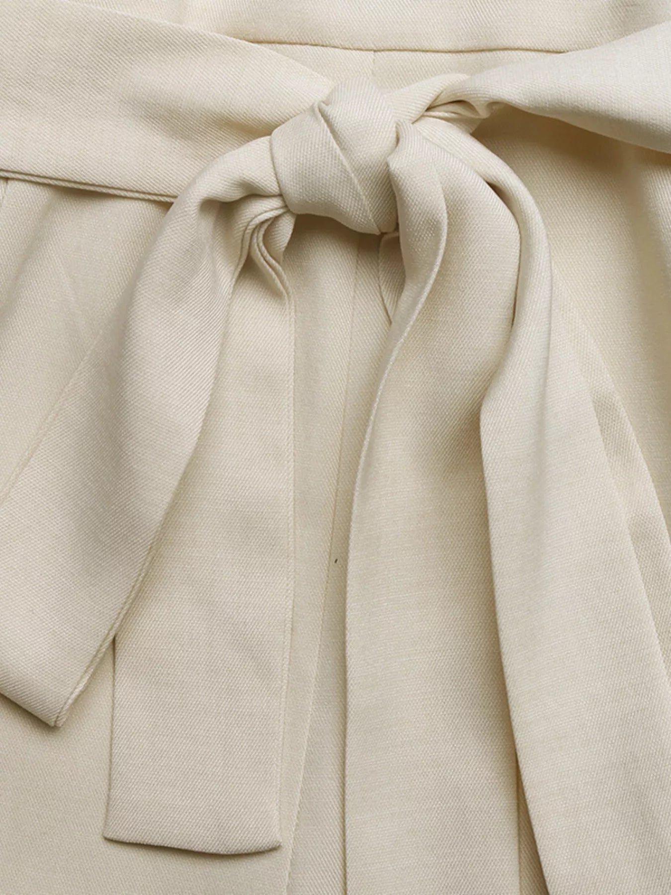 Ruffle One-Shoulder Wide Leg Jumpsuit in Khaki