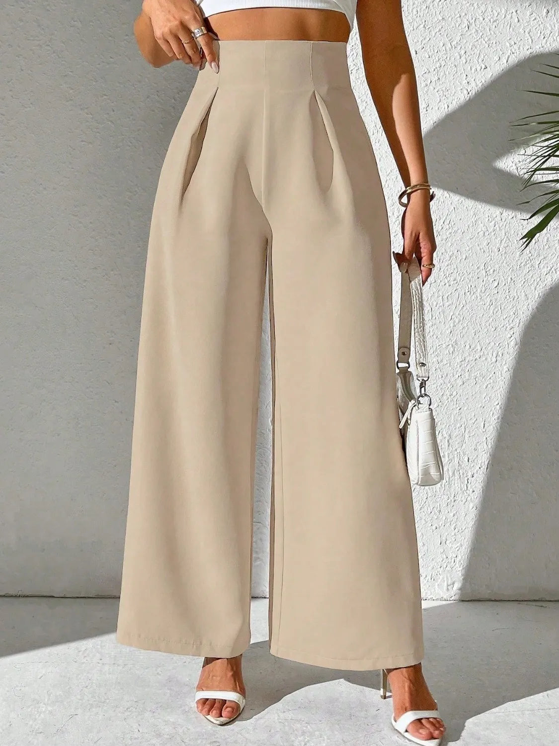 Wide-Leg High-Waist Pants
