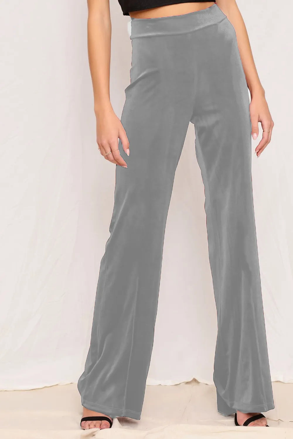 High-Waist Basic Pants