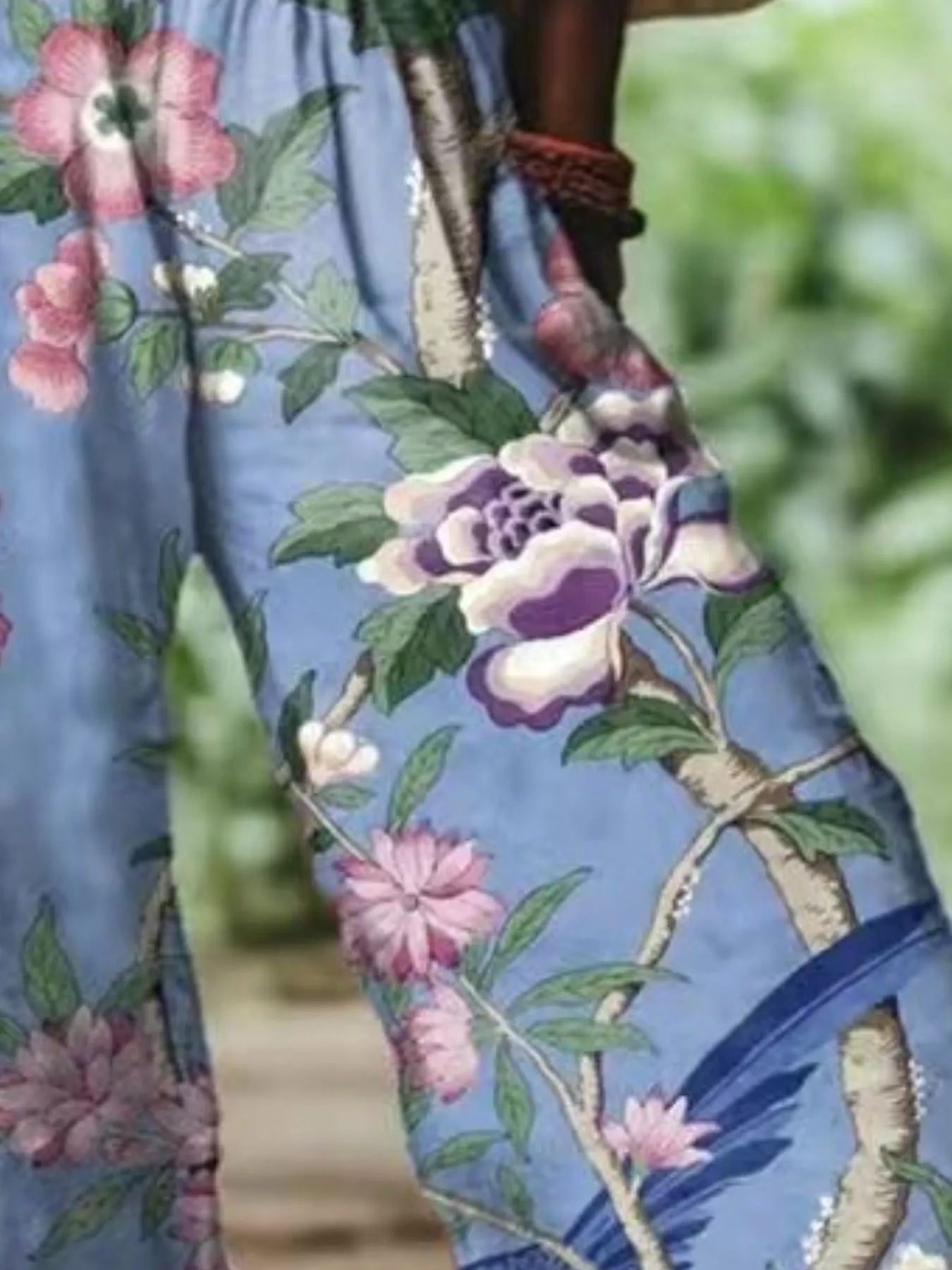 Floral Wide-Leg Pants