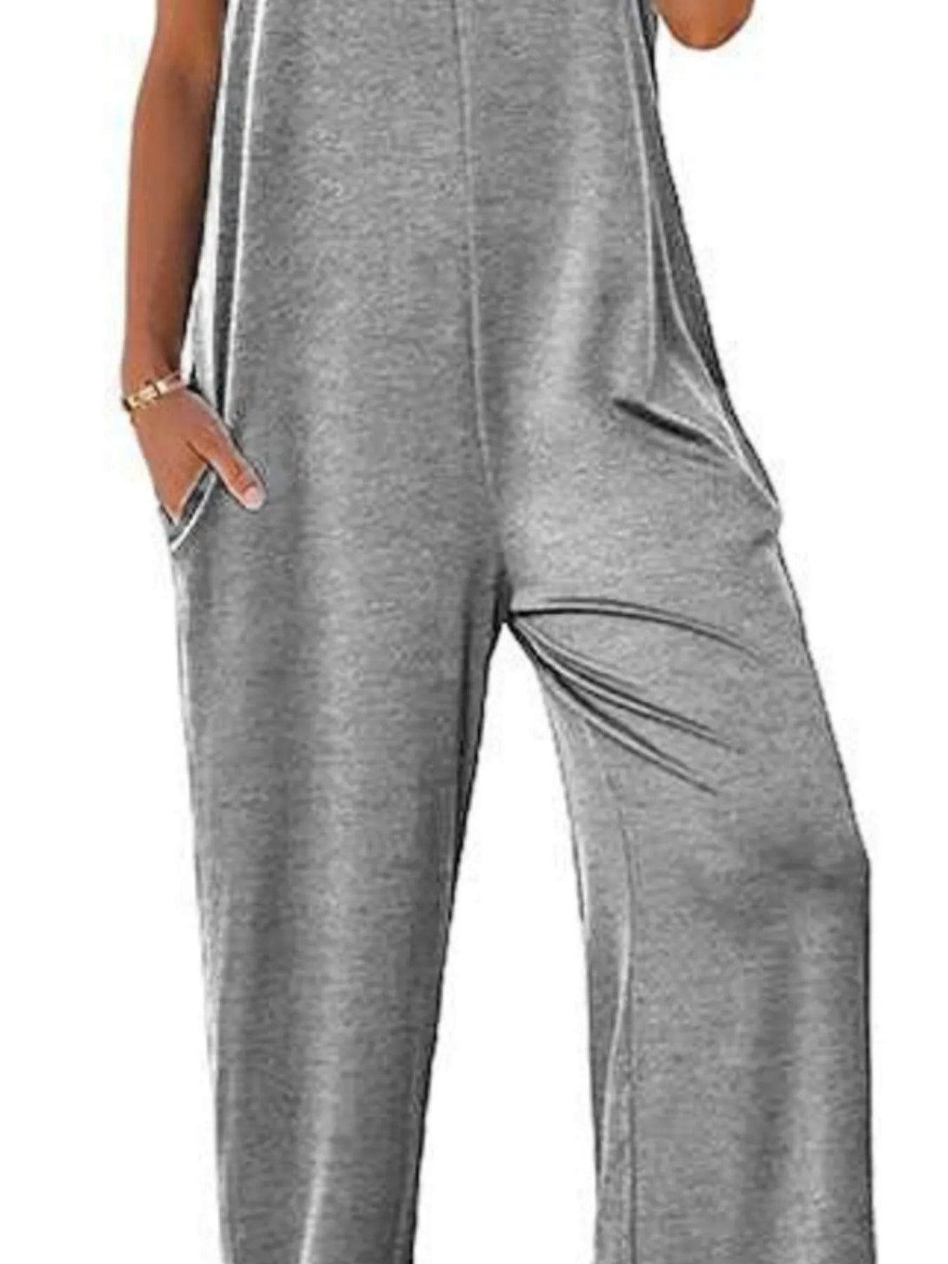 Sleeveless Wide Leg Jumpsuit