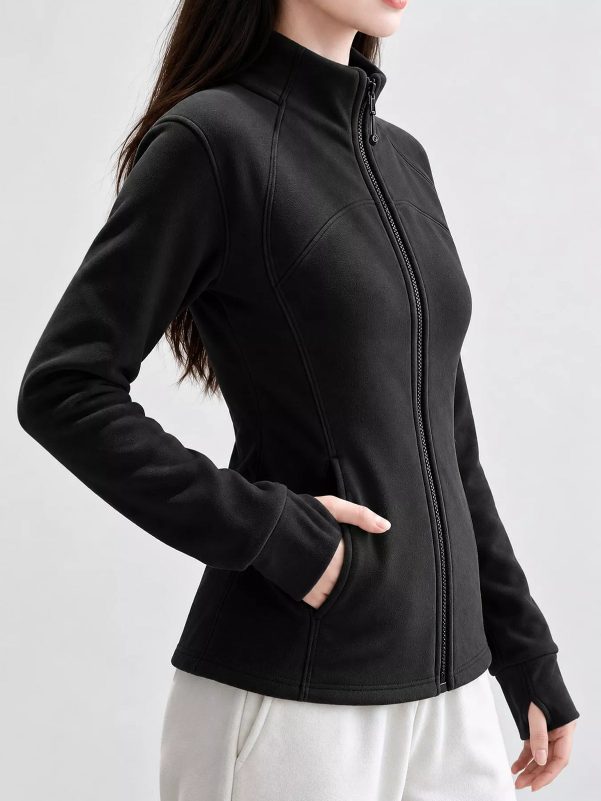 Slim-Fit Full-Zip Thermal Active Jacket
