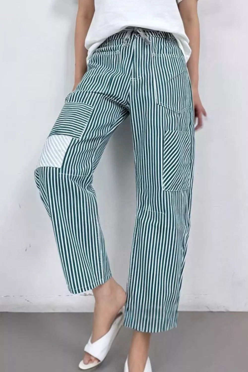 Striped Wide-Leg Pants by Dreamy Drapes