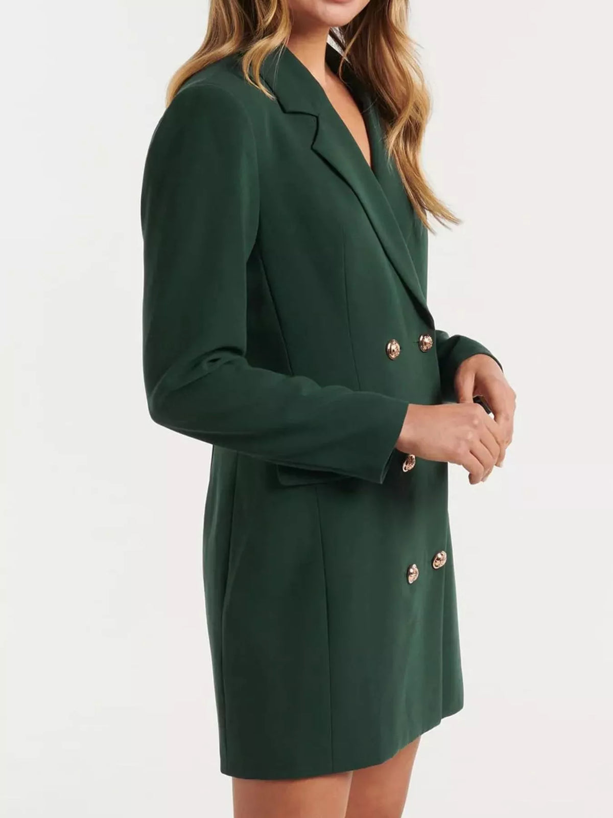 Double-Breasted Blazer Dress