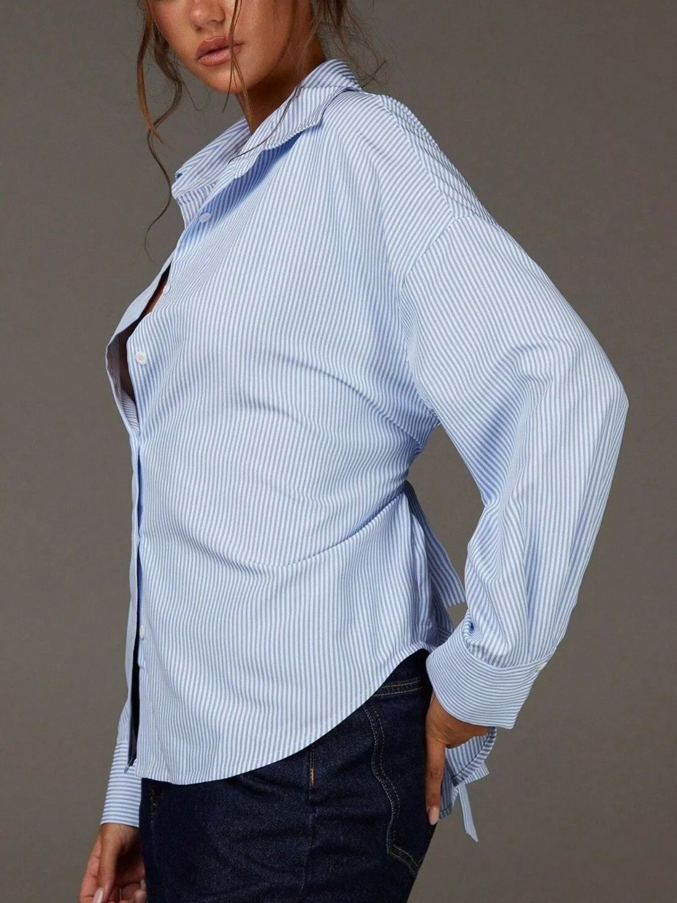 Striped Button-Down Shirt