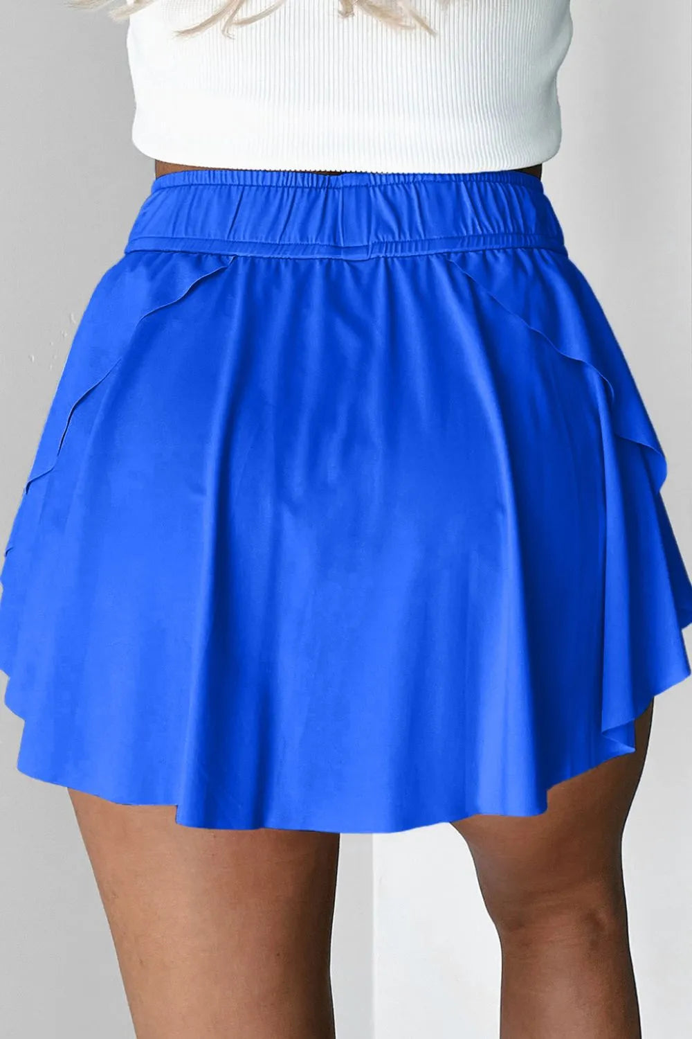 Drawstring Active Skort
