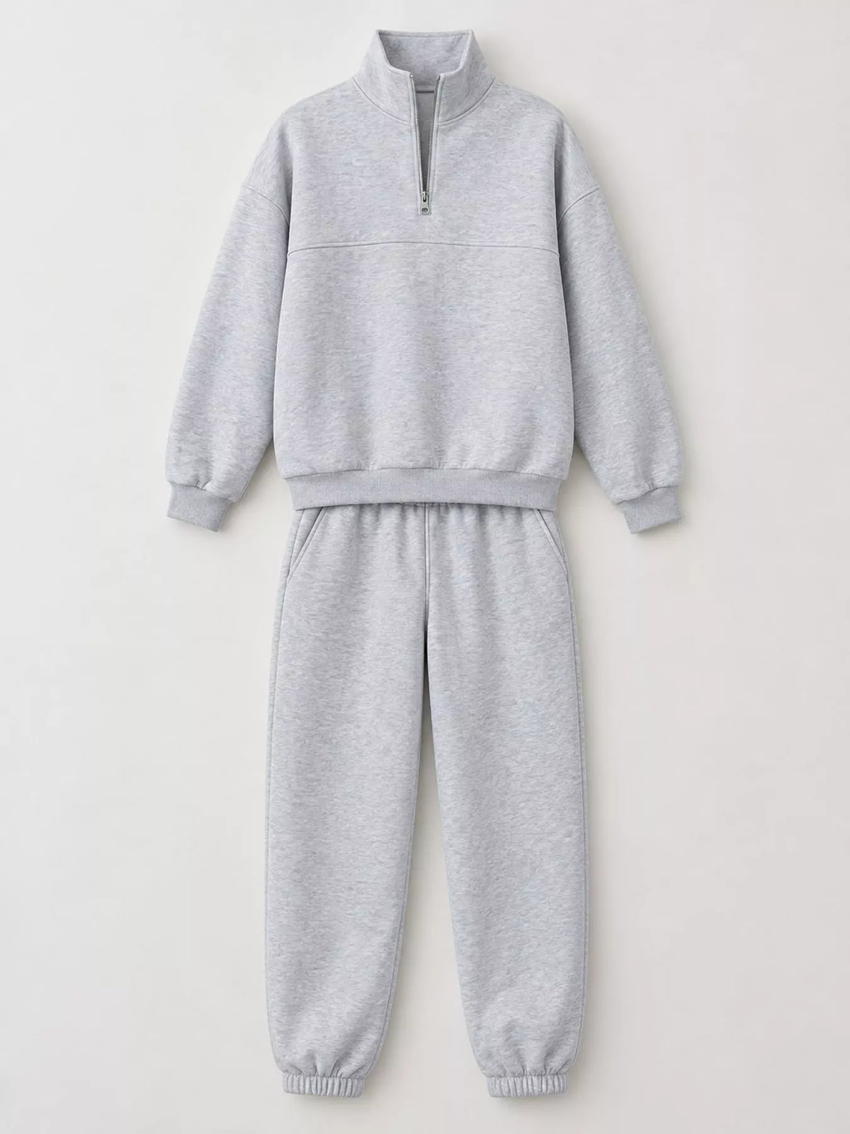 Half-Zip Sweatshirt and Joggers Set